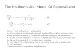 The Mathematical Model Of  Repressilator