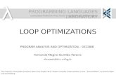 Loop Optimizations