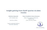 Insight gaining from OLAP queries via data movies