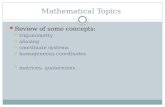 Mathematical Topics