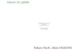 Tokyo Tech. Akio HOSOYA