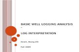 Basic well Logging Analysis –  Log Interpretation