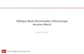 Oblique Back-illumination  Microscopy Jerome Mertz