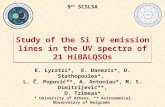 Study of the Si IV emission lines in the UV spectra of 21 HiBALQSOs