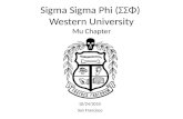 Sigma Sigma Phi (ΣΣΦ)  Western University Mu Chapter