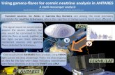 Using gamma-flares for cosmic neutrino analysis in ANTARES A multi-messenger analysis