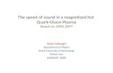 The speed of sound in a magnetized hot  Quark-Gluon-Plasma Based on: 0905.2097