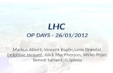LHC  OP DAYS - 26/01/2012