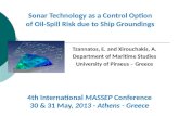 Sonar  Technology as a  Control  Option of  Oil-Spill  Risk due to  Ship  Groundings
