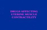 DRUGS AFFECTING UTERINE MUSCLE CONTRACTILITY