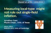 Measuring local-type   might not rule out single-field inflation.