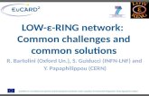 LOW- ε -RING network:  Common  challenges and common solutions