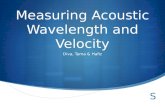 Measuring Acoustic Wavelength and Velocity