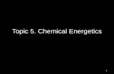 Topic 5. Chemical Energetics