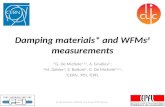 Damping materials* and WFMs #  measurements