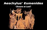 Aeschylus’  Eumenides