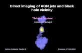 Direct imaging of AGN jets and black hole vicinity