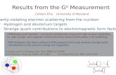 Results from the G 0  Measurement