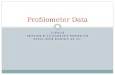Profilometer  Data