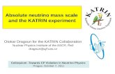 Absolute neutrino mass scale  and the KATRIN experiment
