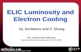 ELIC Luminosity and Electron Cooling