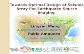 Towards Optimal Design of Seismic Array For Earthquake Source Imaging
