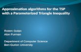Approximation algorithms for the TSP with a  P arameterized  T riangle Inequality