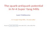 The quark-antiquark potential  in N=4 Super Yang Mills