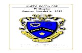 Pi Chapter 2012 Summer Newsletter