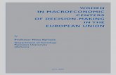 Γυναίκες στα μακρο-οικονομικά κέντρα λήψης αποφάσεων στην Ευρωπαϊκή Ένωση