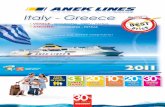 ANEK LINES Brochure :: Italy - Greece 2011