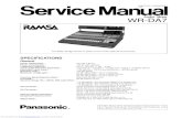 WR - DA7 Manual de Servicio