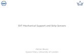 Adrian Bevan Queen Mary, University of London SVT Mechanical Support and Strip Sensors