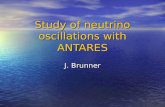 Study of neutrino oscillations with ANTARES J. Brunner