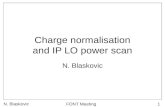 FONT Meeting1 Charge normalisation and IP LO power scan N. Blaskovic.