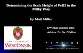 Determining the Scale Height of FeIII in the Milky Way by Matt Miller UW REU Summer 2009 Advisor: Dr. Bart Wakker.