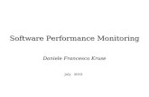 Software Performance Monitoring Daniele Francesco Kruse July 2010.