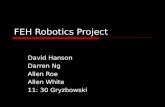 FEH Robotics Project David Hanson Darren Ng Allen Roe Allen White 11: 30 Gryzbowski.