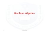 Boolean Algebra M. AL- Towaileb1. Boolean Functions In Boolean algebra we work with the set {0,1}, where: 0 ≡ F (False) & 1 ≡ T (True). The 3 Operations.