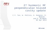 2 nd harmonic RF perpendicular biased cavity update C.Y. Tan, W. Pellico, G. Romanov, R. Madrak, and D. Wildman 02 Apr 2014.