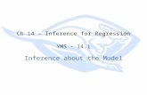 Ch 14 – Inference for Regression YMS - 14.1 Inference about the Model