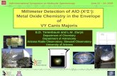 64th International Symposium on Molecular Spectroscopy June 22 – 26, 2009 Millimeter Detection of AlO (X 2 Σ + ): Metal Oxide Chemistry in the Envelope
