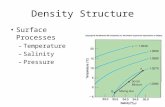 Density Structure Surface Processes – Temperature – Salinity – Pressure.