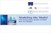 Modeling the Model The Semantics of the CCSM4 Sea Ice Model Tetherless World Constellation Rensselaer Polytechnic Institute.