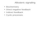 Allosteric signaling Biochemistry Direct negative feedback Indirect feedback Cyclic processes.