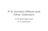 P-N Junction Effects and Other Detectors S W McKnight and C A DiMarzio.