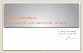 Electronics The Twelfth and Thirteenth Lectures Eleventh week 91- 22/ 1/ 1437 ‡€ £ / ³…± §„³„…