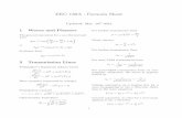 UCD EEC130A Formulasheet