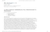 Γ-Secretase Inhibitors for Alzheimer’s Disease - Springer