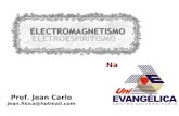Prof. Jean Carlo jean.fisica@hotmail.com Na. ELETROMAGNETISMO ELETROSTÁTICA Cargas elétricas em equilíbrio ELETRODINÂMICA Cargas elétricas em movimento.